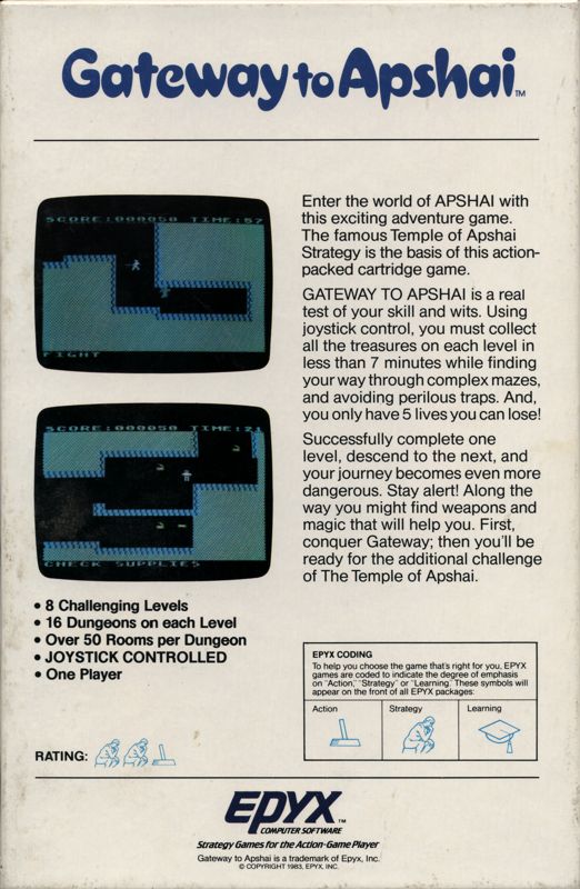 Gateway to Apsh box art for Colecovision